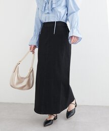 natural couture | スーパーストレッチスリット付きスカート(スカート)