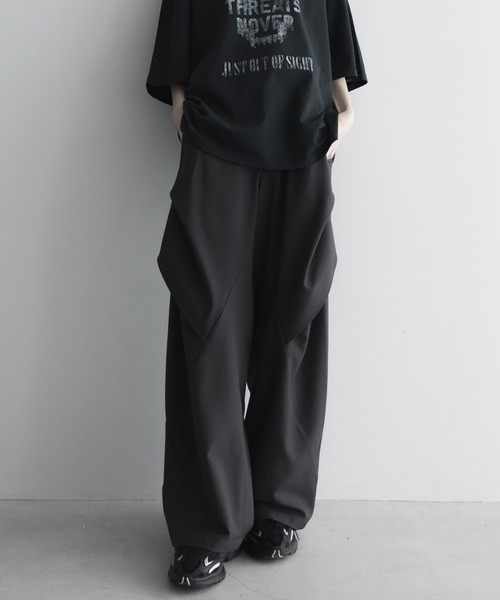 remer（リメール）の「loose 3D silhouette PT / ルーズ3Dシルエットパンツ（スラックス・メンズ・ライトグレー/グレー/ブラック・SMALL/MEDIUM/LARGE/X-SMALL）」の8枚目の写真