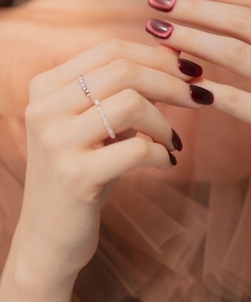 Leja(レジャ)の「【LEJA】パールストーンリング結婚式 パーティードレス 成人式 二次会 同窓会 お呼ばれ オケージョン 20代 30代(リング・レディース・ゴールド/シルバー・FREE)」の9枚目の写真