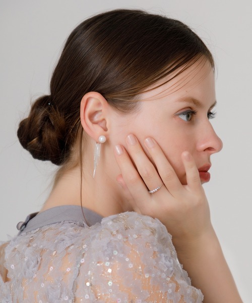 Leja(レジャ)の「【LEJA】パールストーンリング結婚式 パーティードレス 成人式 二次会 同窓会 お呼ばれ オケージョン 20代 30代(リング・レディース・ゴールド/シルバー・FREE)」の11枚目の写真