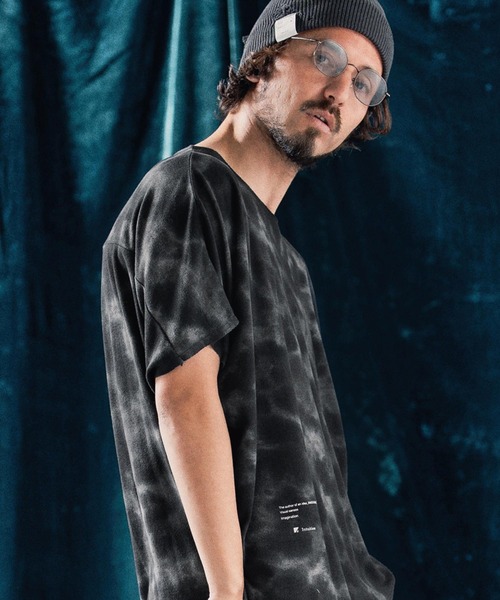 ANGENEHM(アンゲネーム)の「mt9524-Blurred fabric dolman sleeve & oversized T-shirt Tシャツ(Tシャツ/カットソー・メンズ・ブラック/カーキ・S/M/L)」の11枚目の写真