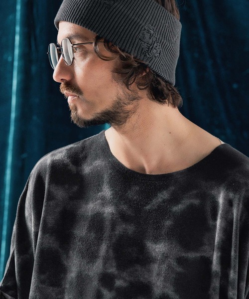 ANGENEHM(アンゲネーム)の「mt9524-Blurred fabric dolman sleeve & oversized T-shirt Tシャツ(Tシャツ/カットソー・メンズ・ブラック/カーキ・S/M/L)」の12枚目の写真