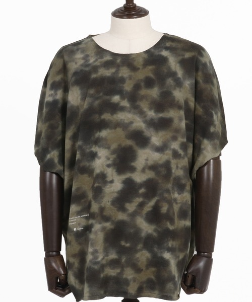 ANGENEHM(アンゲネーム)の「mt9524-Blurred fabric dolman sleeve & oversized T-shirt Tシャツ(Tシャツ/カットソー・メンズ・ブラック/カーキ・S/M/L)」の16枚目の写真