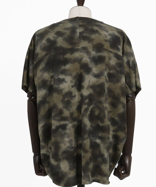 ANGENEHM(アンゲネーム)の「mt9524-Blurred fabric dolman sleeve & oversized T-shirt Tシャツ(Tシャツ/カットソー・メンズ・ブラック/カーキ・S/M/L)」の17枚目の写真