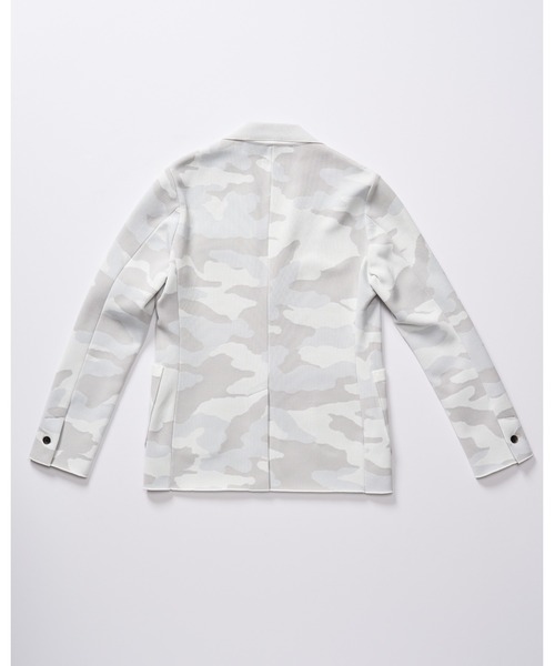 wjk（ダヴルジェイケイ）の「【LEON×B'2nd×wjk】function knit jacket(original camo)（テーラードジャケット・メンズ・グレー系その他・X-LARGE/LARGE/MEDIUM/SMALL）」の7枚目の写真
