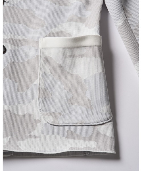 wjk（ダヴルジェイケイ）の「【LEON×B'2nd×wjk】function knit jacket(original camo)（テーラードジャケット・メンズ・グレー系その他・X-LARGE/LARGE/MEDIUM/SMALL）」の11枚目の写真