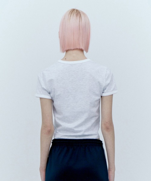 Rest&Recreation(レストアンドレクリエーション)の「Rest&Recreation/レストアンドレクリエーション V-NECK RINGER T-SHIRT VネックTシャツ(Tシャツ/カットソー・レディース・スカイブルー/ネイビー/ライトグレー・FREE)」の7枚目の写真