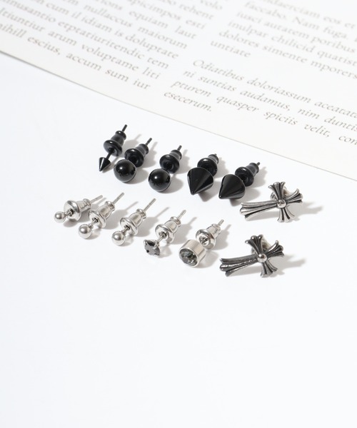 Diliraba(ディリラバ)の「Diliraba 12点セット 金属アレルギー対策 ポスト316 ステンレス ピアス セット(ピアス(両耳用)・メンズ・K/L/M/A/H/J/B/G/I/C/D/E/F・FREE)」の5枚目の写真