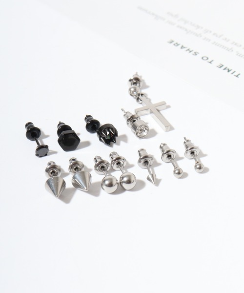 Diliraba(ディリラバ)の「Diliraba 12点セット 金属アレルギー対策 ポスト316 ステンレス ピアス セット(ピアス(両耳用)・メンズ・K/L/M/A/H/J/B/G/I/C/D/E/F・FREE)」の6枚目の写真