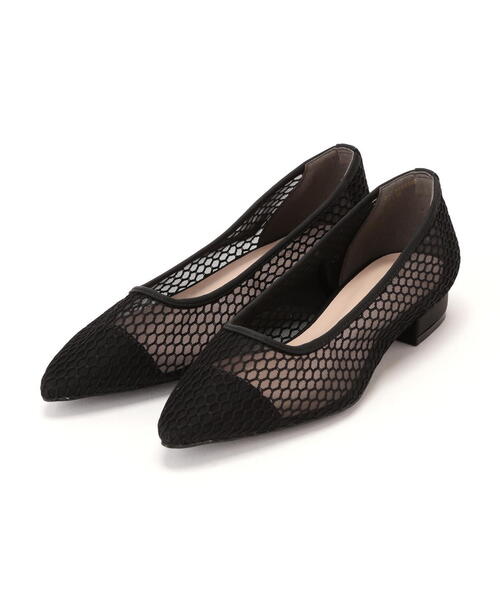 NATURAL BEAUTY BASIC(ナチュラルビューティーベーシック)の「【Oggi掲載】【美人百花掲載】フィッシュネットカッターパンプス(パンプス・レディース・ブラック/ベージュ・SMALL/MEDIUM/LARGE)」の10枚目の写真