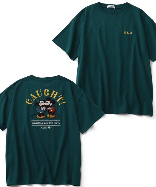 Disney（ディズニー）の「【Disney/ディズニー】アートワークデザイン サガラ刺繍 半袖Tシャツ（Tシャツ/カットソー・レディース・グリーン/オートミール/イエロー/ネイビー・M/L）」の3枚目の写真