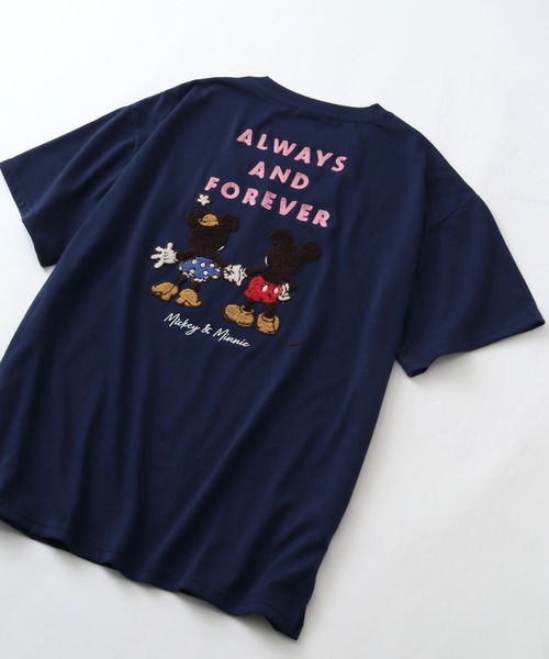 Disney（ディズニー）の「【Disney/ディズニー】アートワークデザイン サガラ刺繍 半袖Tシャツ（Tシャツ/カットソー・レディース・グリーン/オートミール/イエロー/ネイビー・M/L）」の22枚目の写真
