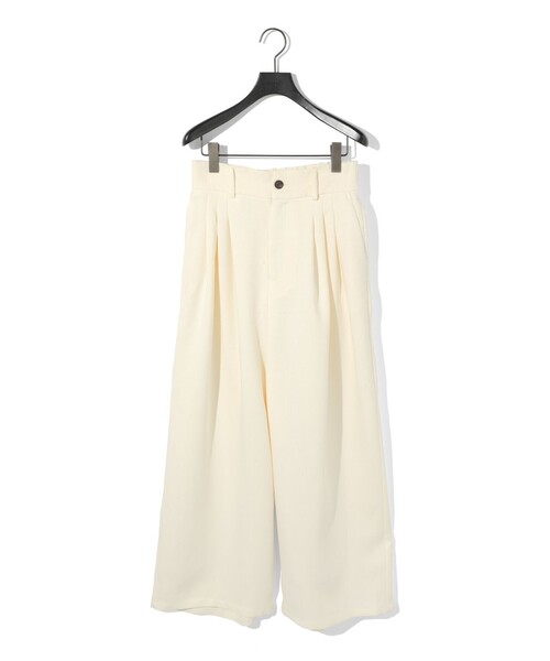 MIDIUMISOLID(ミディウミソリッド)の「MIDIUMISOLID for Ladies タックスラックス(その他パンツ・レディース・チャコールグレー/ブラック・36/38)」の3枚目の写真