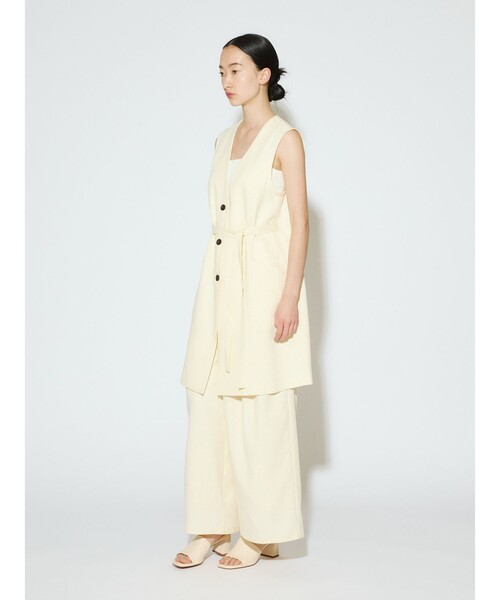 MIDIUMISOLID(ミディウミソリッド)の「MIDIUMISOLID for Ladies タックスラックス(その他パンツ・レディース・チャコールグレー/ブラック・36/38)」の7枚目の写真