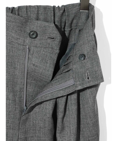 MIDIUMISOLID(ミディウミソリッド)の「MIDIUMISOLID for Ladies タックスラックス(その他パンツ・レディース・チャコールグレー/ブラック・36/38)」の16枚目の写真