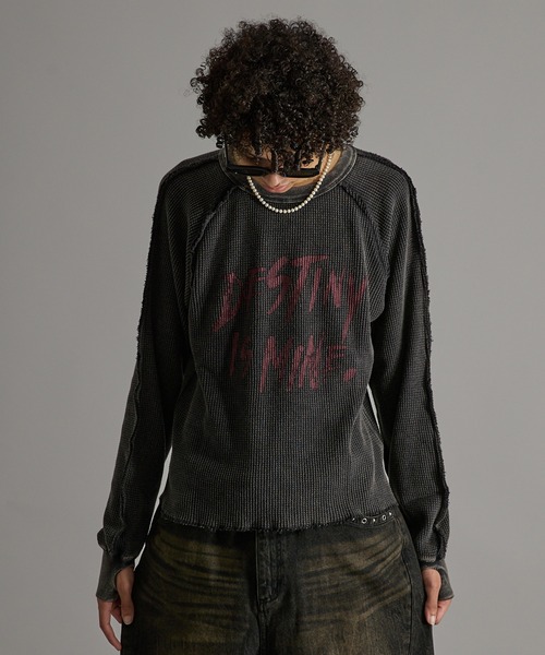 FTW サーマル L セール】Washed Inside-out Thermal T-shirt/ウォッシュ
