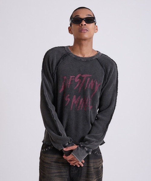 FTW サーマル L セール】Washed Inside-out Thermal T-shirt/ウォッシュ