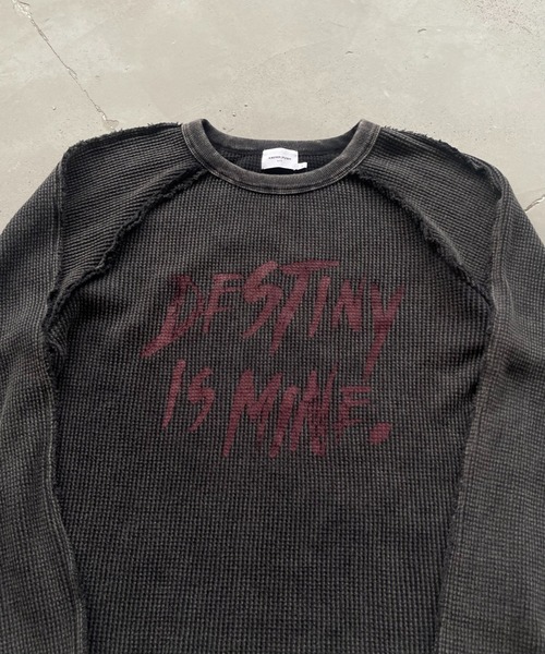 セール】Washed Inside-out Thermal T-shirt/ウォッシュ