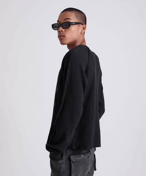 FTW サーマル L セール】Washed Inside-out Thermal T-shirt/ウォッシュ