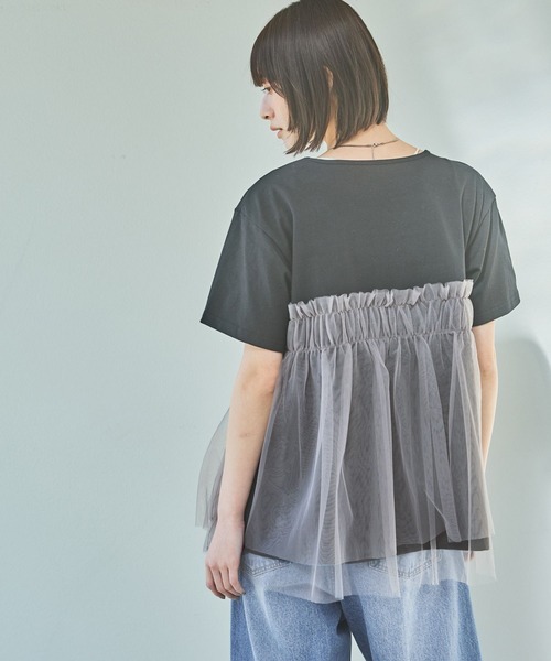 LAKOLE（ラコレ）の「アソートドッキングT / 324572（Tシャツ/カットソー・レディース・ブルー/チャコールグレー/グレー/ブラック系その他/カーキ系・FREE）」の20枚目の写真