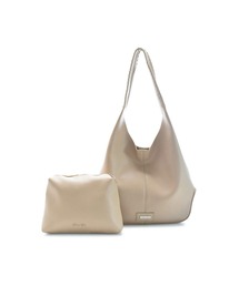 BarcosBlue（バルコスブルー）の「【BarcosBlue/バルコスブルー】フェイクレザーホーボーバッグ（ショルダーバッグ）」