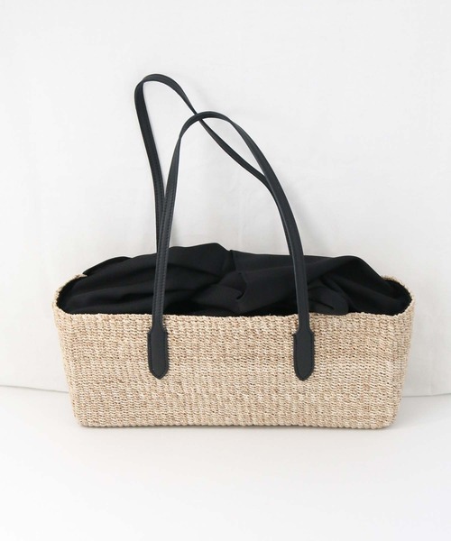 The Bagmati（ザバグマティ）の「アバカスクエアトート（トートバッグ・レディース・ベージュ/ブラック・FREE）」の10枚目の写真