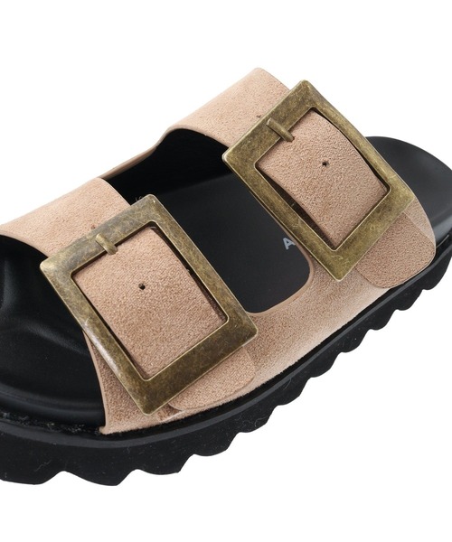 AMERICAN HOLIC（アメリカンホリック）の「バックルフラットサンダル（サンダル・レディース・ベージュ/ブラック・L/M/S）」の12枚目の写真