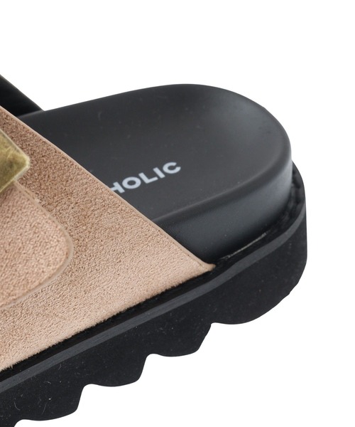 AMERICAN HOLIC（アメリカンホリック）の「バックルフラットサンダル（サンダル・レディース・ベージュ/ブラック・L/M/S）」の13枚目の写真