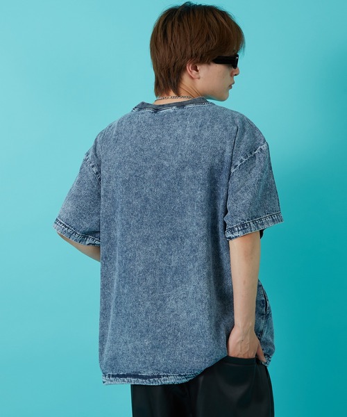improves(インプローブス)の「6.5ozデニム クルーネック プルオーバー(Tシャツ/カットソー・メンズ・ブラック/ブルー・MEDIUM/LARGE)」の11枚目の写真