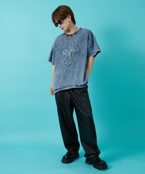 improves(インプローブス)の「6.5ozデニム クルーネック プルオーバー(Tシャツ/カットソー・メンズ・ブラック/ブルー・MEDIUM/LARGE)」の12枚目の写真
