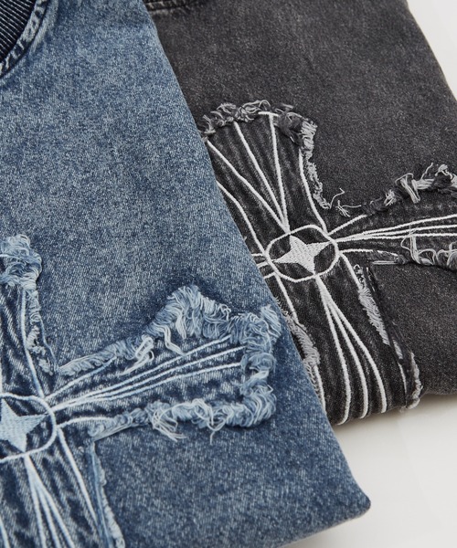 improves(インプローブス)の「6.5ozデニム クルーネック プルオーバー(Tシャツ/カットソー・メンズ・ブラック/ブルー・MEDIUM/LARGE)」の13枚目の写真