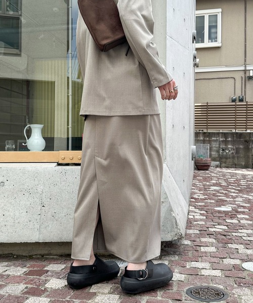 feepur（フェピュール）の「【セットアップ可】スラックスナロースカート（スカート・レディース・ブラック/チャコールグレー/グレー系その他/ブラウン・SMALL/MEDIUM）」の9枚目の写真