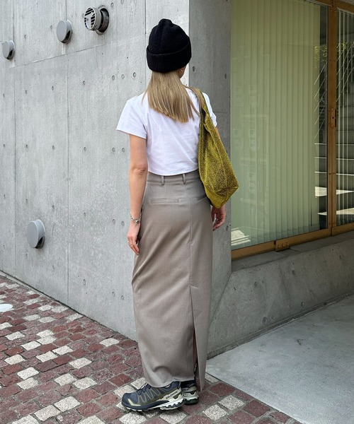 feepur（フェピュール）の「【セットアップ可】スラックスナロースカート（スカート・レディース・ブラック/チャコールグレー/グレー系その他/ブラウン・SMALL/MEDIUM）」の12枚目の写真