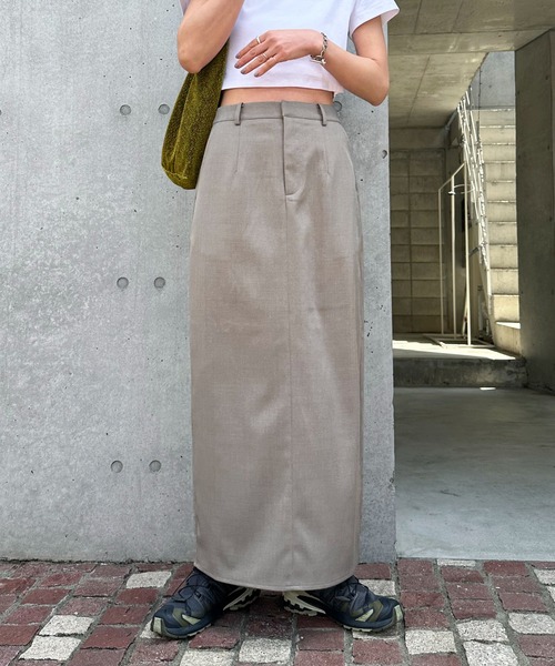 feepur（フェピュール）の「【セットアップ可】スラックスナロースカート（スカート・レディース・ブラック/チャコールグレー/グレー系その他/ブラウン・SMALL/MEDIUM）」の13枚目の写真