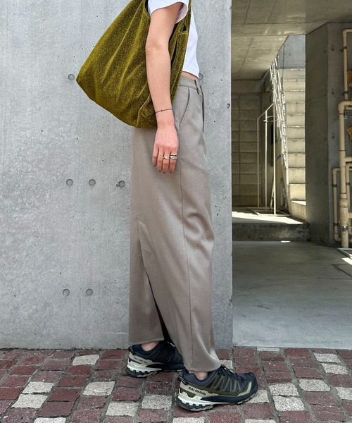 feepur（フェピュール）の「【セットアップ可】スラックスナロースカート（スカート・レディース・ブラック/チャコールグレー/グレー系その他/ブラウン・SMALL/MEDIUM）」の14枚目の写真