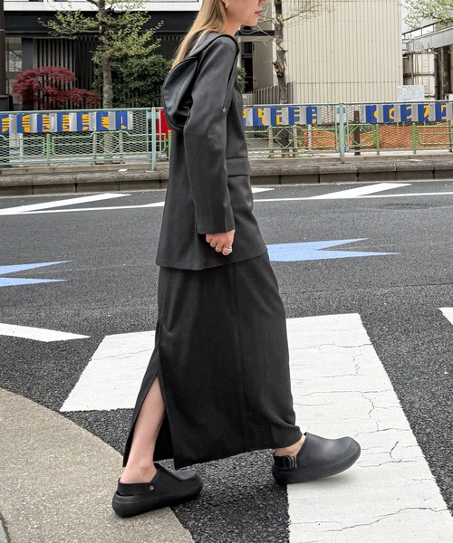 feepur（フェピュール）の「【セットアップ可】スラックスナロースカート（スカート・レディース・ブラック/チャコールグレー/グレー系その他/ブラウン・SMALL/MEDIUM）」の21枚目の写真