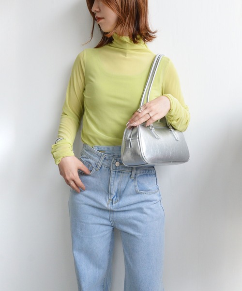styiro(スタイロ)の「シースルーカラーカットソー(Tシャツ/カットソー・レディース・ピンク/ブラック/ホワイト/グリーン系その他・FREE)」の14枚目の写真