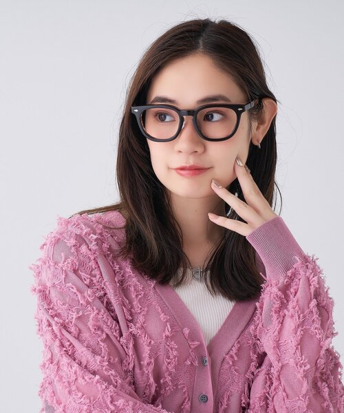 ウェリントン型 メガネ｜黒縁フレーム 伊達めがね 度付き（レンズ交換