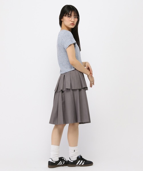 3.3 Field Trip (3.3フィールドトリップ)の「3.3 Field Trip/キャミ付きチェーン半袖カーディガン(Tシャツ/カットソー・レディース・サックスブルー/ピンク/チャコール・FREE)」の19枚目の写真