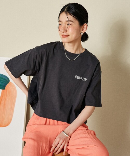 セール】クロップドTシャツ/バックプリントTシャツ（Tシャツ
