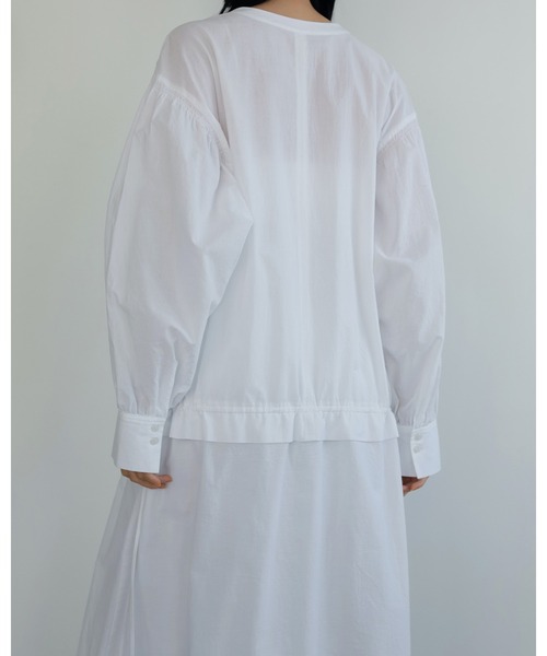 anuke(アンヌーク)の「Skipper Gather Onepiece(ワンピース・レディース・ブラック/ホワイト・36inch/38inch)」の6枚目の写真