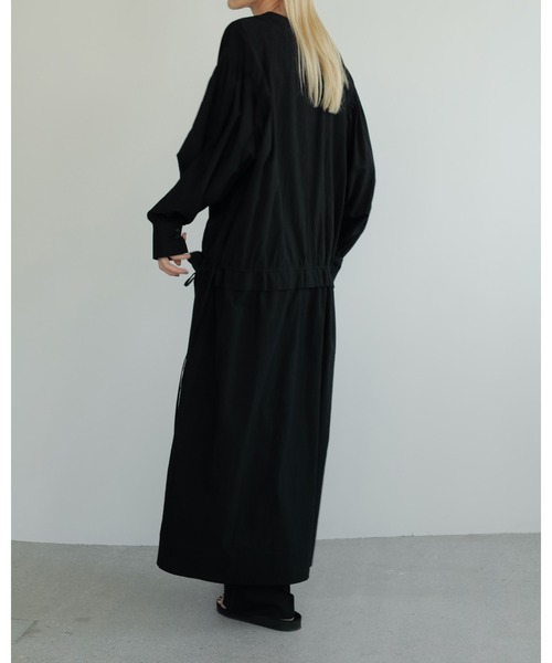 anuke(アンヌーク)の「Skipper Gather Onepiece(ワンピース・レディース・ブラック/ホワイト・36inch/38inch)」の7枚目の写真