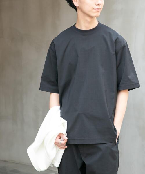 FORK&SPOON（フォークアンドスプーン）の「FORK&SPOON　TEC LINEN T-SHIRTS（Tシャツ/カットソー・メンズ・ブルー系その他/ライトグレー/ブラック・4/5）」の20枚目の写真