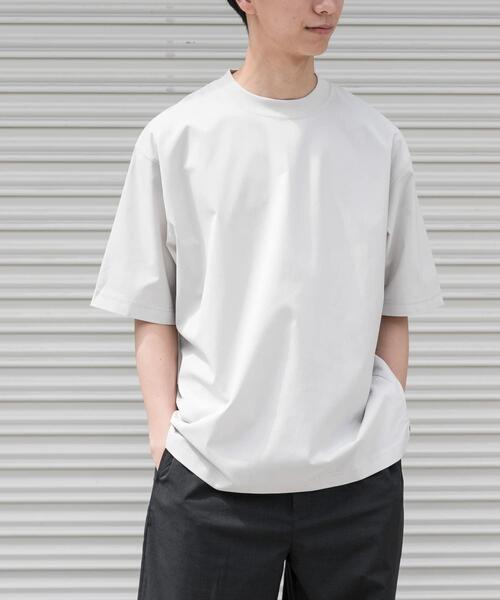 FORK&SPOON（フォークアンドスプーン）の「FORK&SPOON　TEC LINEN T-SHIRTS（Tシャツ/カットソー・メンズ・ブルー系その他/ライトグレー/ブラック・4/5）」の12枚目の写真