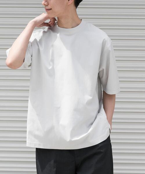 FORK&SPOON（フォークアンドスプーン）の「FORK&SPOON　TEC LINEN T-SHIRTS（Tシャツ/カットソー・メンズ・ブルー系その他/ライトグレー/ブラック・4/5）」の11枚目の写真