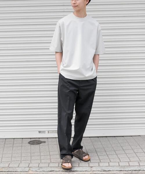 FORK&SPOON（フォークアンドスプーン）の「FORK&SPOON　TEC LINEN T-SHIRTS（Tシャツ/カットソー・メンズ・ブルー系その他/ライトグレー/ブラック・4/5）」の10枚目の写真