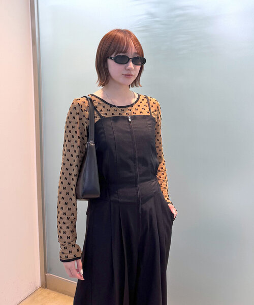 mline（エムライン）の「[mline]コルセット オールインワン（ワンピース・レディース・ブラック/グレー・FREE）」の5枚目の写真