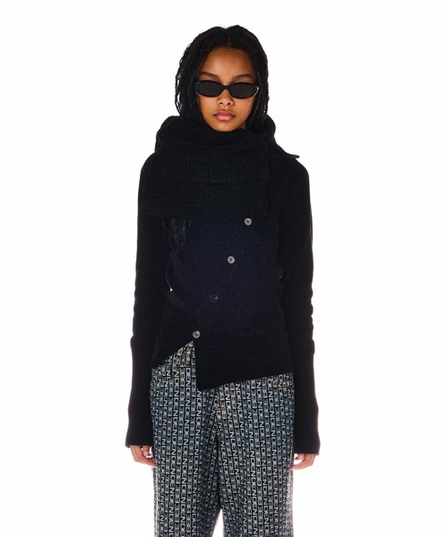 BEEDEN（ビーデン）の「MOLE YARN 2P TOPS（ニット/セーター・レディース・レッド/ブラック・FREE）」の2枚目の写真