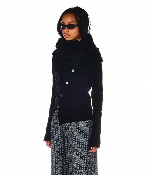 BEEDEN（ビーデン）の「MOLE YARN 2P TOPS（ニット/セーター・レディース・レッド/ブラック・FREE）」の3枚目の写真