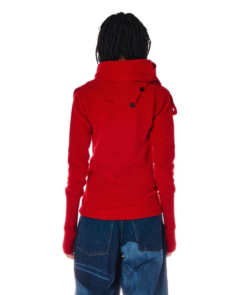 BEEDEN（ビーデン）の「MOLE YARN 2P TOPS（ニット/セーター・レディース・レッド/ブラック・FREE）」の22枚目の写真